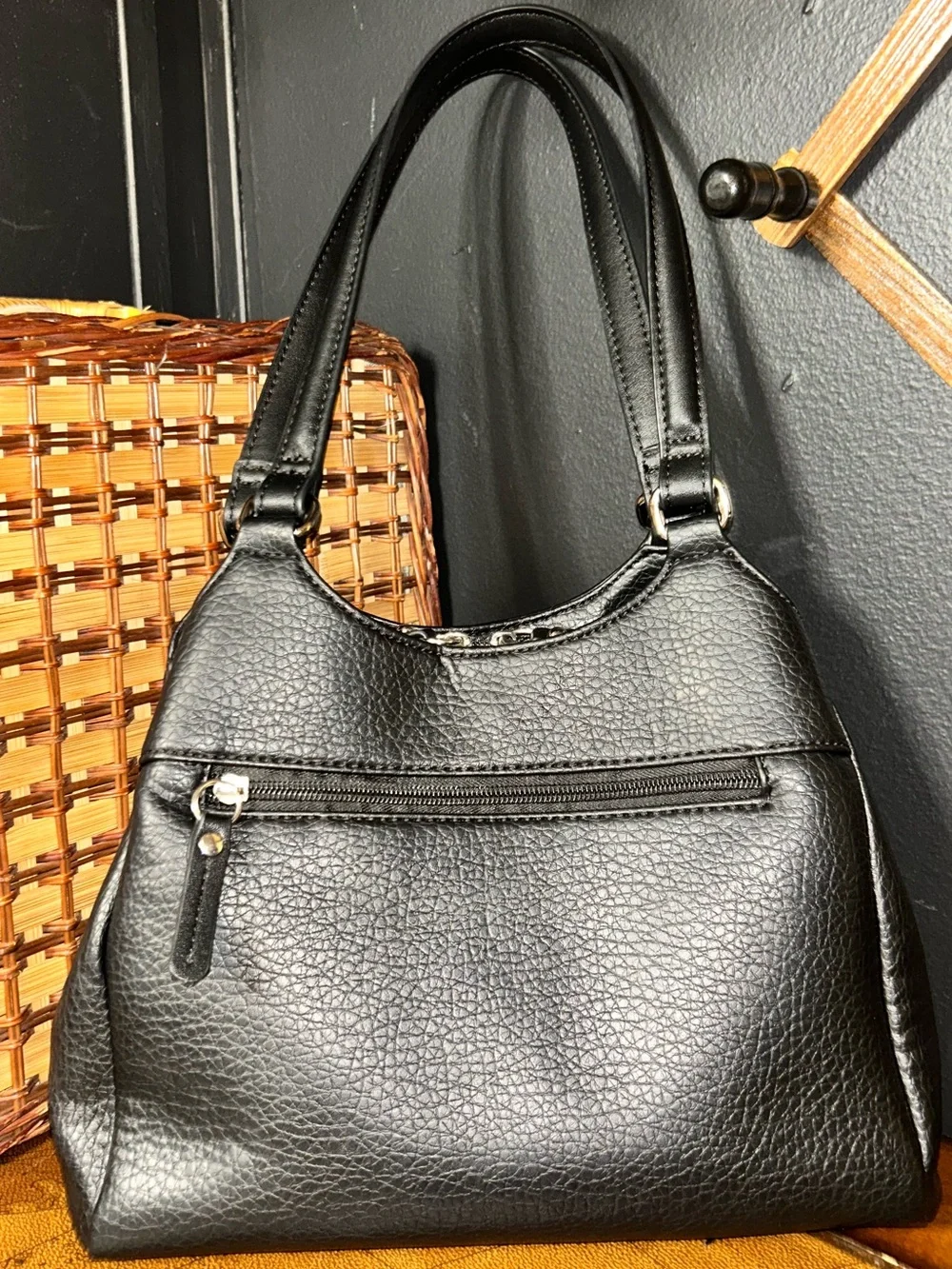 Giani Bernini Pebbled 4-Poster Tote/Shoulder Bag
